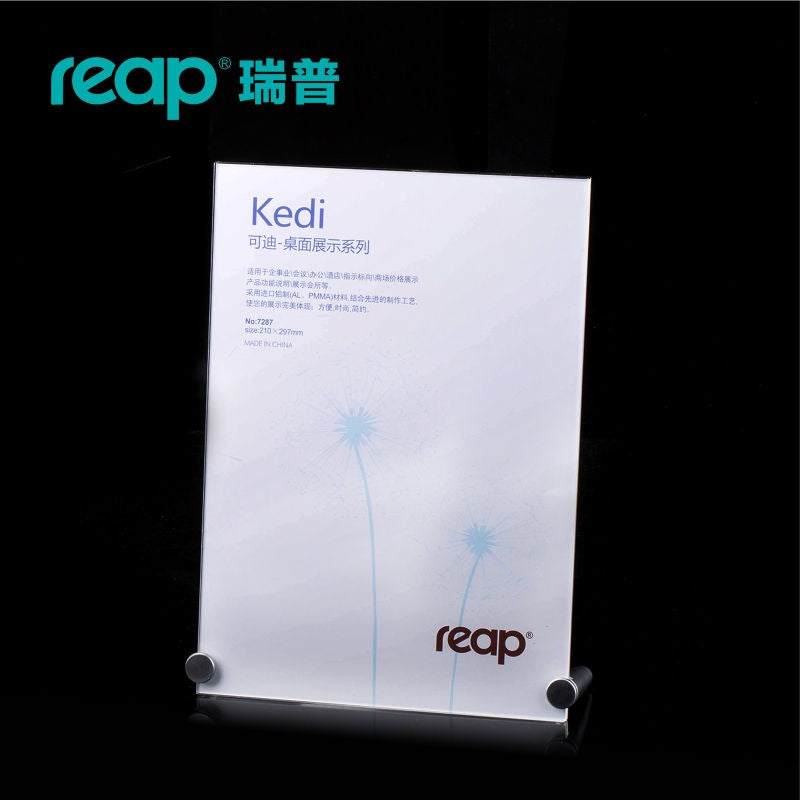 Reap transparent table card acrylic display stand