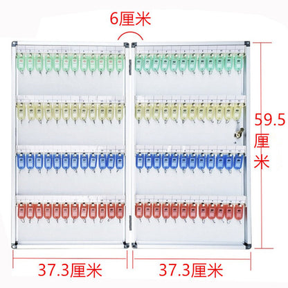 12-120 position aluminum alloy key box wall-mounted key management cabinet