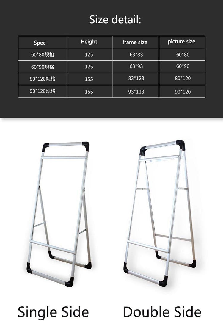 Shop poster display rack KT board rack