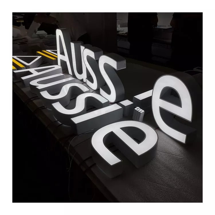 Customized 3D LED outdoor advertising light backlit letters