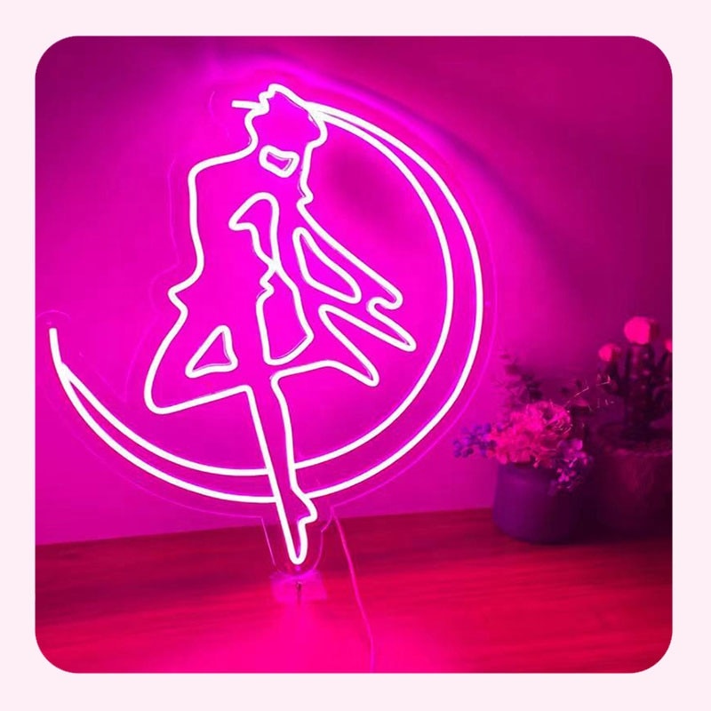 Neon lights for wall decoration, graphic design, neon lights for engagement party