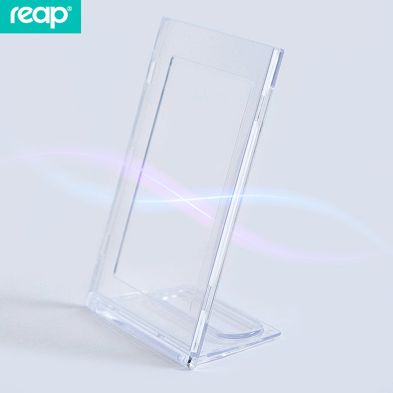 Reap L-shaped transparent product introduction display board