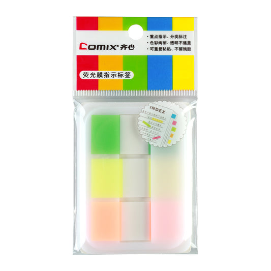 Comix translucent fluorescent sticky notes 20 sheets D6016/6017/6019