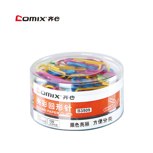 Comix 120 colored paper clip barrels 29mm B3509