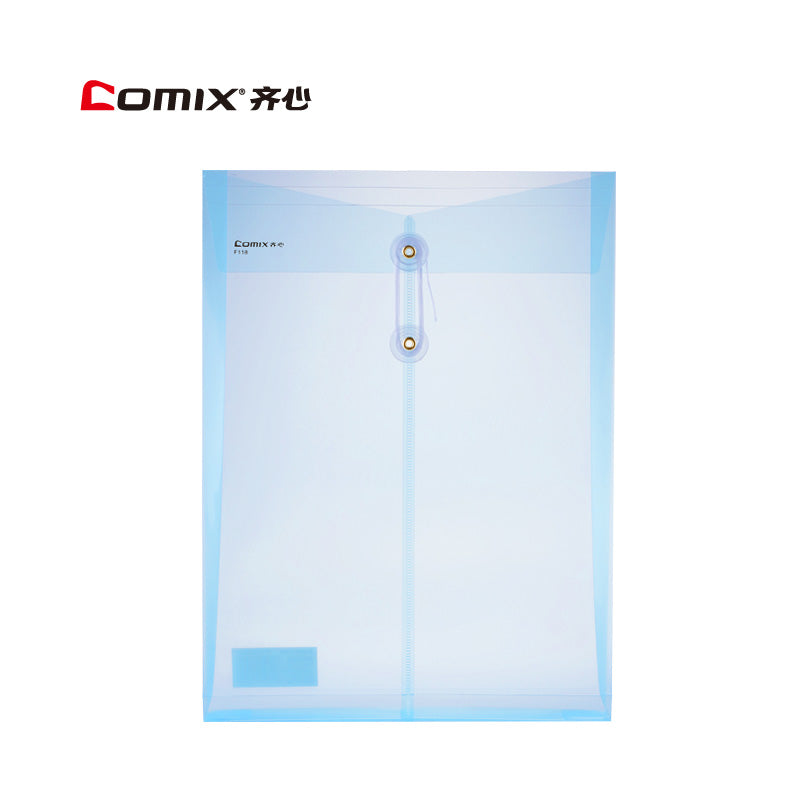 Comix A4 Cord Buckle Transparent Data Bag F118