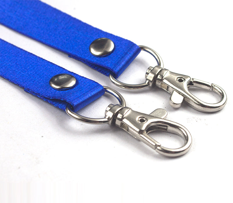 Customizable length 15mm double hook lanyard