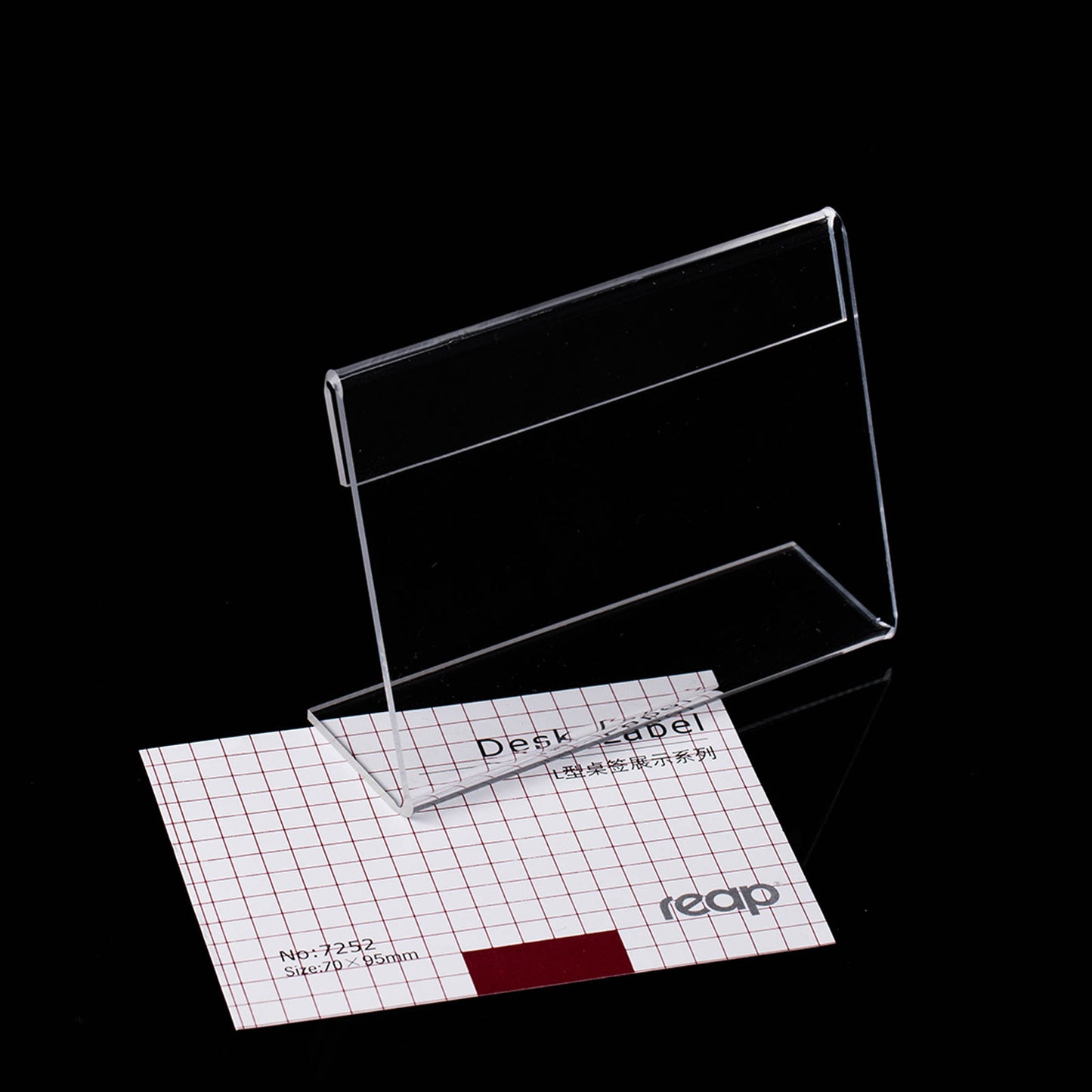 Reap transparent acrylic display board