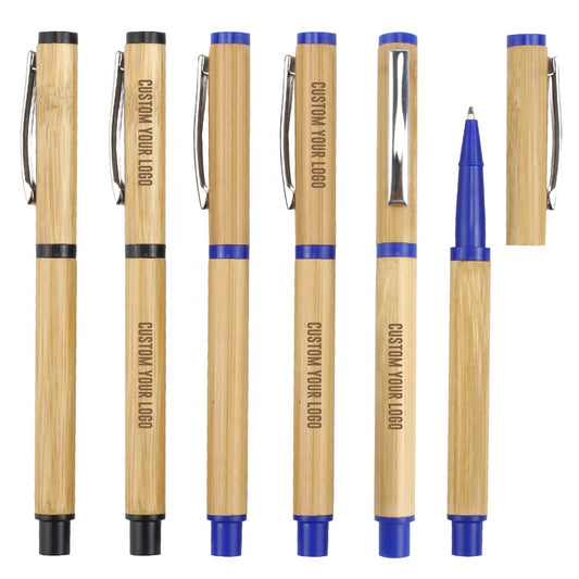 Promotional customized LOGO gift environmentally friendly biodegradable bamboo ballpoint pen