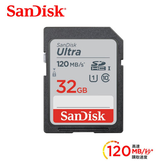 SanDisk Ultra SDHC UHS-I 32GB Memory Card 120MB/s DUN4