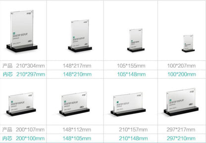 Reap acrylic double-sided strong magnetic transparent crystal display card