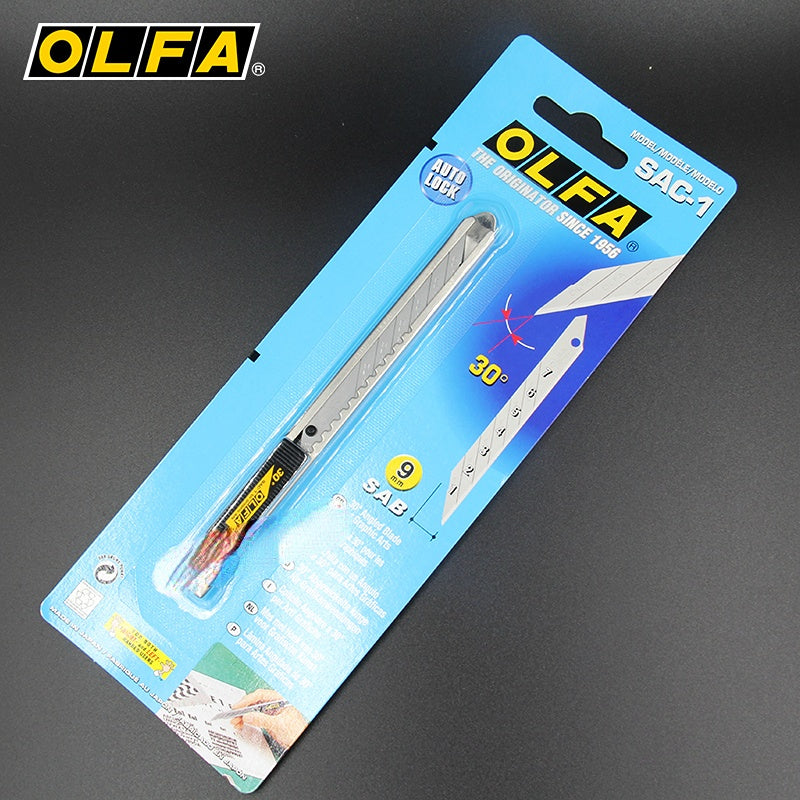 Japan OLFA SAC-1 (141B) stainless steel 30-degree angle small utility knife wallpaper SAB-10 blade