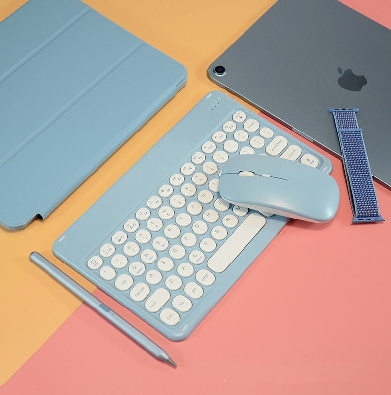 2021 iPad mini6 藍牙鍵盤保護套 10.2藍牙鍵盤Pro11帶筆槽Air4皮套