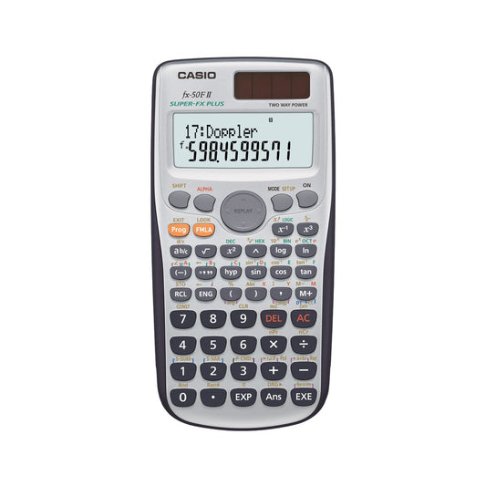 Casio fx-50FII Math School Calculator 406 Functions