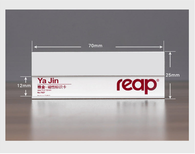 Reap 7027 magnet style metal hotel employee sign can be screen printed