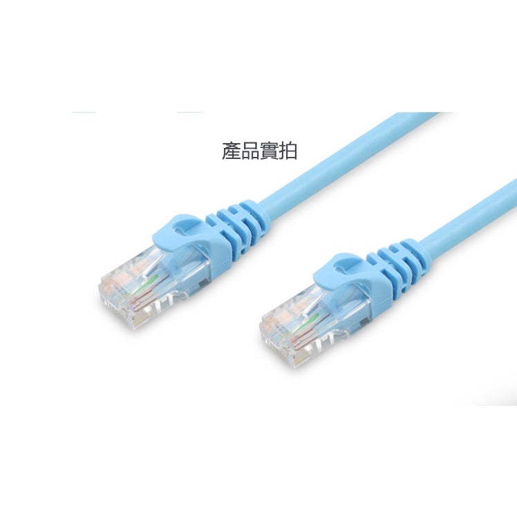 UNITEK 24K鍍金頭CAT6網路線 5M (藍色)(Y-C812ABL)