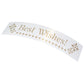 Brother TZe-PR254 Gorgeous Shell Label Tape 24mm Gorgeous White Background with Gold Letters - Length 4 Meters