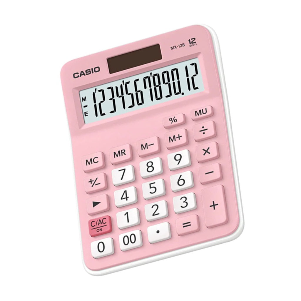 Casio MX-12B Pink Store Calculator/Standard 12-bit