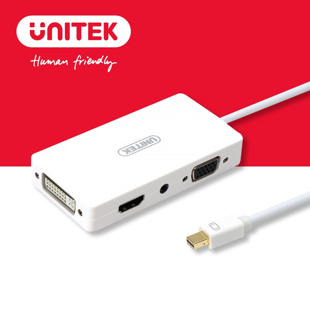 UNITEK Mini DisplayPort 轉HDMI / DVI / VGA轉換器 (Y-6354)