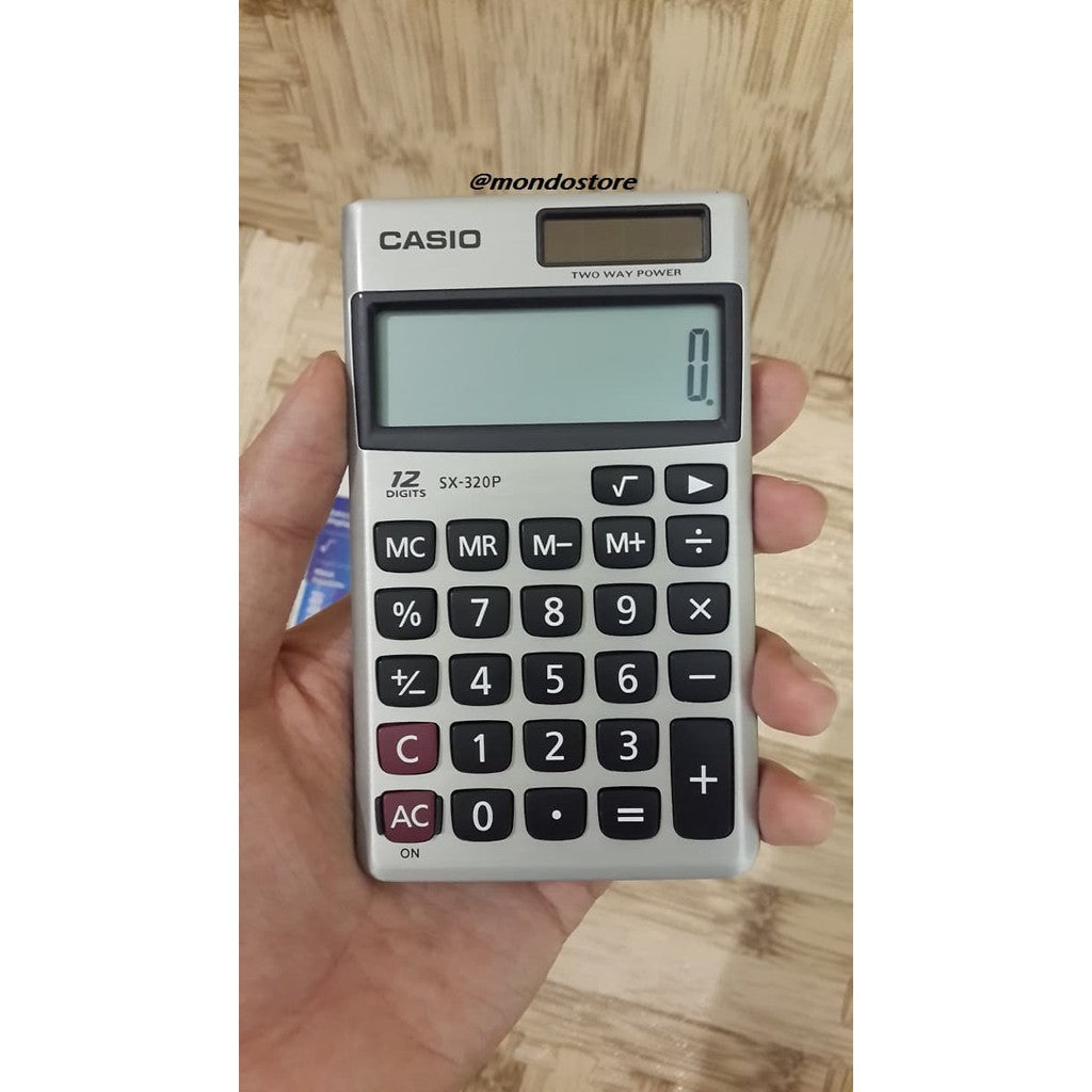 Casio SX-320P calculator 12-digit travel calculator