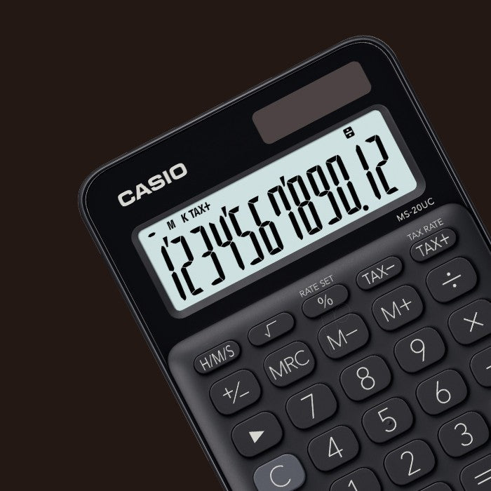 Casio colorful calculator MS-20UC black