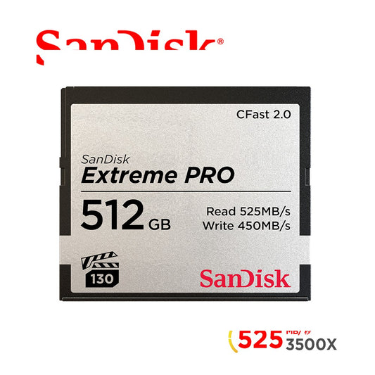SanDisk Extreme PRO CFast2.0 512GB 記憶卡 525MB/s CFSP