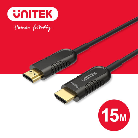 UNITEK version 2.0 optical fiber 4K60Hz high-definition HDMI transmission line (male to male) 15M (Y-C1029BK)