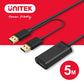 UNITEK USB2.0訊號放大延長線 5M (Y-277)