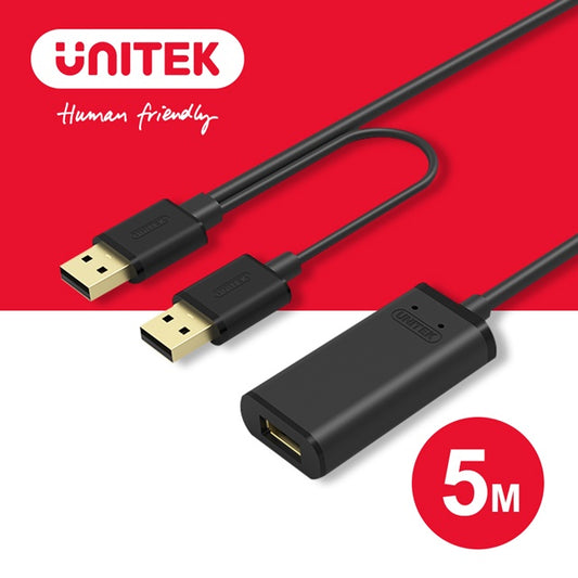 UNITEK USB2.0 signal amplification extension cable 5M (Y-277)