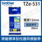 Brother 12mm original protective label tape TZe-131/135/231/431/531/631/731/232/233