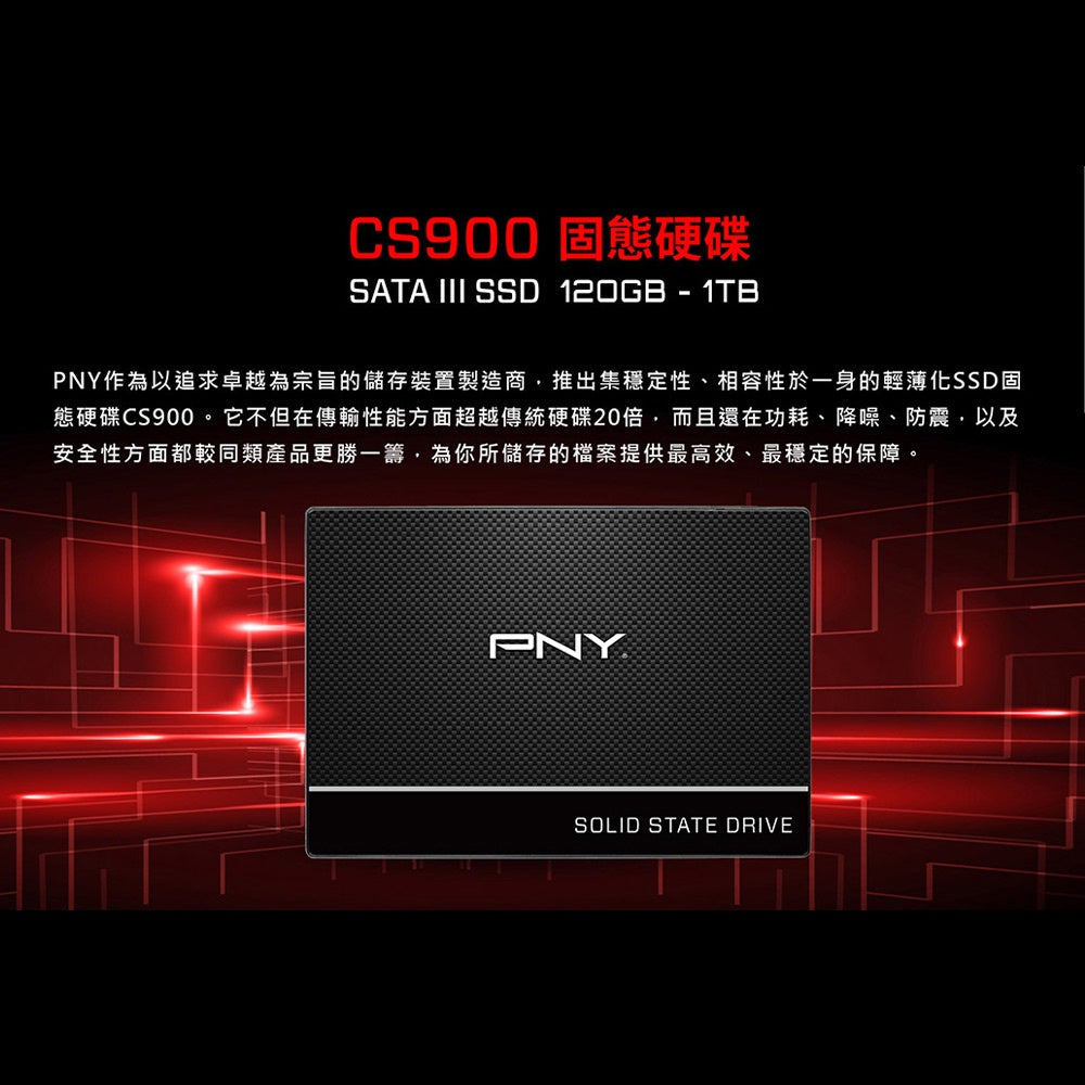 PNY CS900 250GB SATAIII 2.5-inch SSD solid state drive